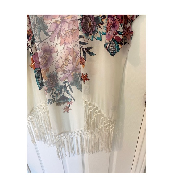 ‘Boho Multicoloured SwimSuit Cover Up/Cardigan’ - Picture 3 of 5